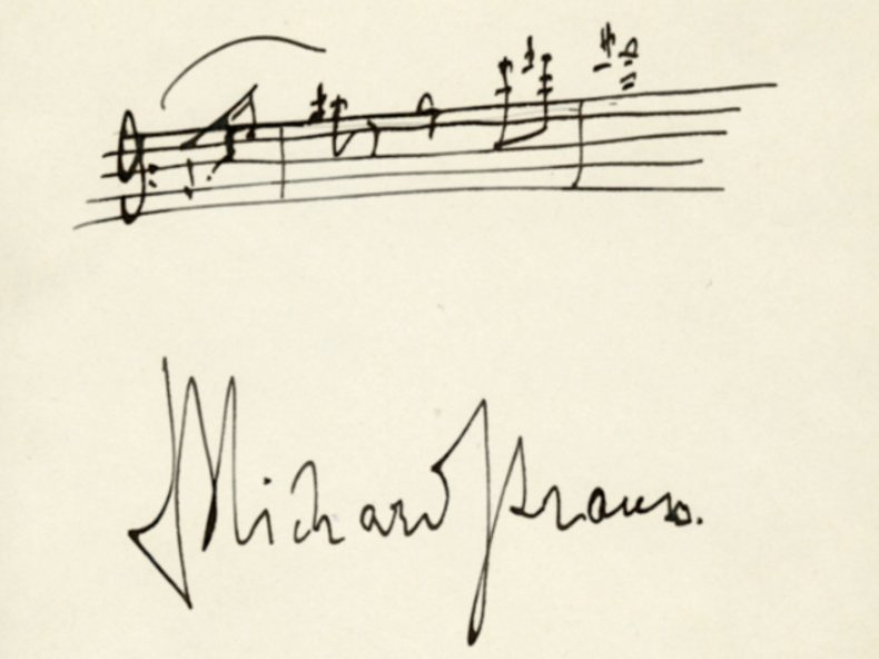 © Historisches Archiv der Sächsischen Staatstheater Dresden, Autograf Richard Strauss,
