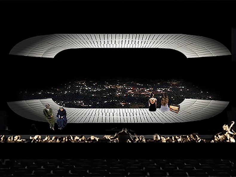 © Piero Vinciguerra, Bühnenbildentwurf Eugen Onegin